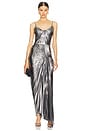 view 1 of 4 Dazed Dress Floor Length in Silver