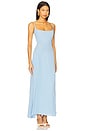 view 2 of 3 The Tide Floorlength Dress in Pale Blue