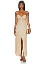 view 1 of 4 Relic Dress in Gold & Lemon