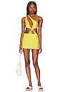 view 4 of 4 Abby Mini Skirt in Lemon