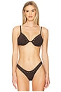 view 1 of 4 Alice Bra Bikini Top in Chocolate