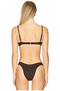 view 3 of 4 Alice Bra Bikini Top in Chocolate