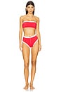 view 4 of 4 x REVOLVE Zoe Bikini Bottom in Red & White