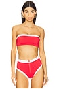view 1 of 4 x REVOLVE Zoe Bikini Top in Red & White