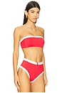 view 2 of 4 x REVOLVE Zoe Bikini Top in Red & White