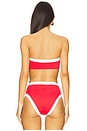 view 3 of 4 x REVOLVE Zoe Bikini Top in Red & White