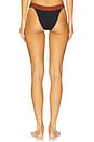 view 3 of 4 Brett Bikini Bottom in Black & Cognac
