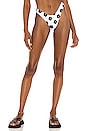 view 1 of 4 GIGI Francesca Bikini Bottom in Ivory & Black