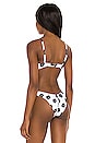 view 3 of 4 Ruby Bikini Top in Ivory & Black