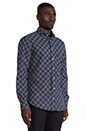 view 2 of 3 Checkerboard Button Down in Indigo