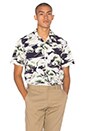 view 1 of 5 S/S Open Collar Button Down in Navy
