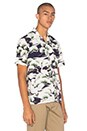view 3 of 5 S/S Open Collar Button Down in Navy