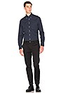 view 5 of 5 Flannel Button Down in Cadet Blue in Cade Blue