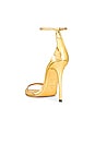 view 3 of 5 Ankle Strap Heel in Gold