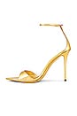 view 5 of 5 Ankle Strap Heel in Gold