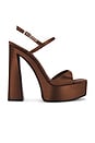 view 1 of 5 Platform Sandal in Cioccolato