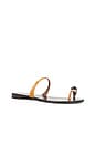view 2 of 5 Ganass 10 Sandal in Brown & Dark Stone