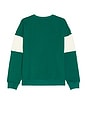 view 2 of 5 Horizon Stripe Sweatshirt in Eternal Green