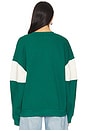 view 4 of 5 Horizon Stripe Sweatshirt in Eternal Green