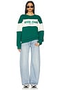 view 5 of 5 Horizon Stripe Sweatshirt in Eternal Green