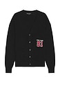 view 1 of 5 Long Sleeve 81 Patch Cardigan in Jet Black
