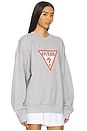view 2 of 4 Iconic Triangle Sweatshirt in Medium Grey Heather