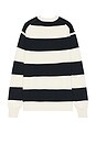 view 2 of 5 Long Sleeve Striped Sweater in Sandy Shore And Daring Ocean Stripes