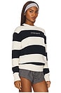 view 2 of 5 Long Sleeve Striped Sweater in Sandy Shore And Daring Ocean Stripes