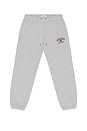 view 1 of 5 Printed Logo Jogger in Medium Grey Heather