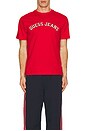 view 3 of 4 Short Sleeve Collegiate Tee in Rugby Red