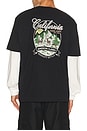 view 2 of 4 Double Layered Mountain Tee in Jet Black