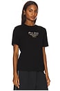 view 2 of 5 Short Sleeve Slim Script Tee in Jet Black
