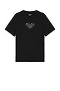 view 1 of 5 Short Sleeve Slim Script Tee in Jet Black