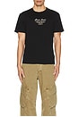 view 4 of 5 Short Sleeve Slim Script Tee in Jet Black