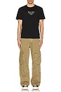 view 5 of 5 Short Sleeve Slim Script Tee in Jet Black