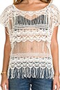 view 4 of 5 Kali Crochet Tee in Natural