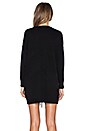 view 3 of 4 ROBE DROITE À MANCHES LONGUES in Black