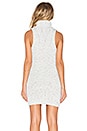 view 3 of 4 Sleeveless Turtleneck Mini Dress in Black & White
