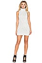 view 4 of 4 Sleeveless Turtleneck Mini Dress in Black & White