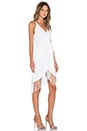 view 2 of 3 Fringe Wrap Dress in Cream