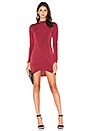 view 2 of 4 Long Sleeve Dress in Burgundy