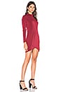 view 3 of 4 Long Sleeve Dress in Burgundy