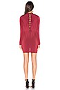 view 4 of 4 Long Sleeve Dress in Burgundy