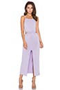 view 1 of 3 Slit Front Midi Dress in Lilac