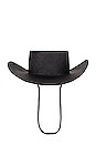 view 3 of 4 SOMBRERO DE COWBOY in Black