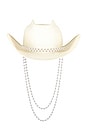 view 2 of 4 CHAPEAU DE COWBOY in White