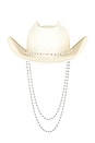 view 3 of 4 CHAPEAU DE COWBOY in White