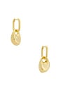 view 1 of 3 Abstract Stud Earrings in Gold