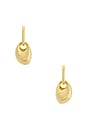 view 3 of 3 Abstract Stud Earrings in Gold