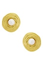 view 1 of 2 Odette Pearl Earring in Gold & Ivory